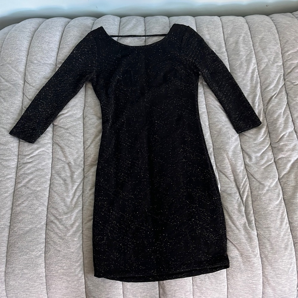 Sparkly black dress